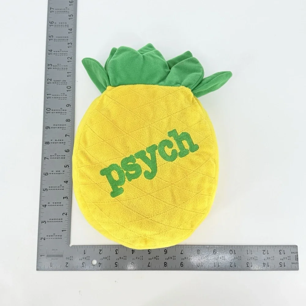 Psych Pineapple Plush Throw Pillow Yellow TV Show Promo Rare HTF 12